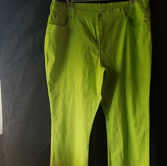 Diane Gilman 2 lime jeans - Picture 1 of 2
